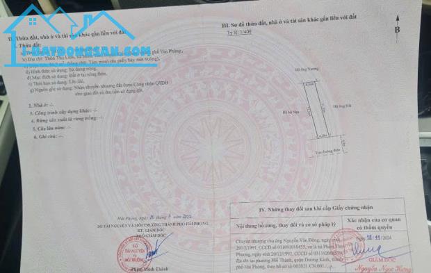 Bán nhà Minh Tân - Kiến Thụy - Hải Phòng