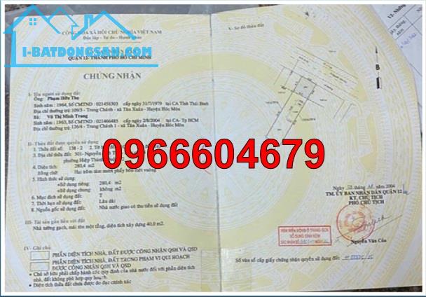 💥Bán nhà số 501 mặt tiền đường Nguyễn ảnh Thủ, khu phố 4 p.Hiệp Thành, Quận 12, HCM