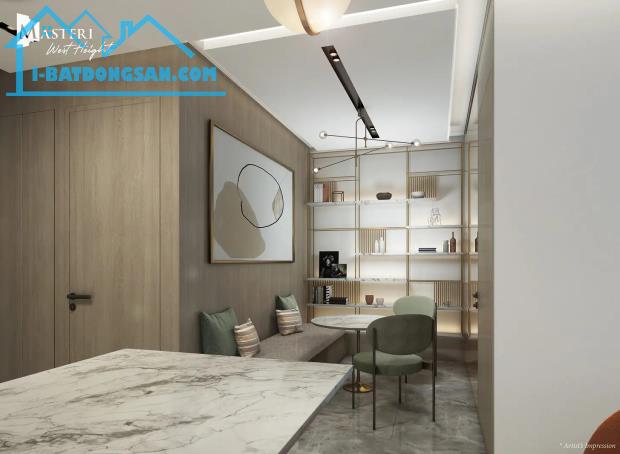 Masteri West Hight - 2 PHÒNG NGỦ 62m2 Bếp Giấu - Sẵn Sổ Giao Dịch Ngay Chỉ 4 Tỷ 8 - 1