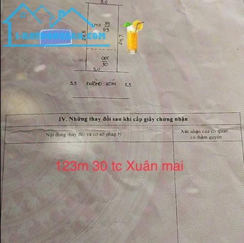 🏡 Bán Gấp Lô Đất Đẹp Tổ Dân Phố Xuân Mai – 123m² – Gần QL6A – Giá Cực Tốt!