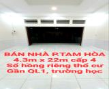 BÁN RẺ NHÀ TAM HÒA, SỔ HỒNG RIÊNG THỔ CƯ GẦN TRƯỜNG HỌC