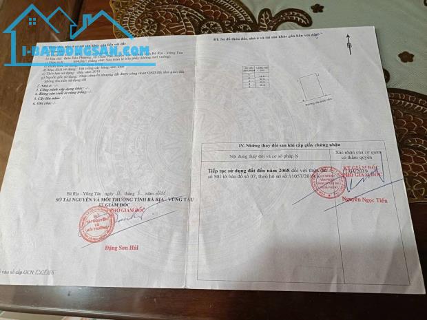 Cần bán lô đất châu pha.600mv đường bê tông kdc - 2