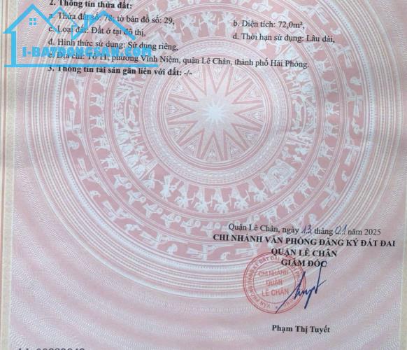 Đất mặt đường Khúc Thừa Dụ - 72m - Giá 6.1 tỉ rẻ nhất lúc này - 2
