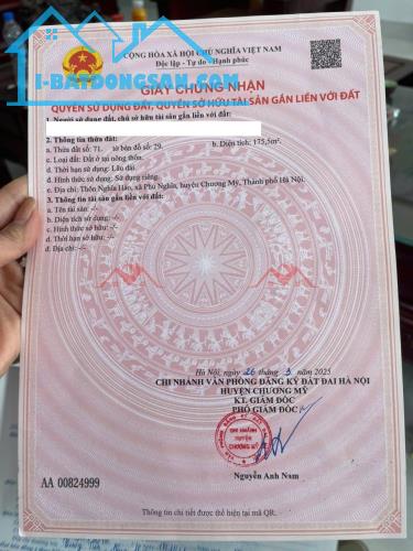 CHÍNH CHỦ BÁN LÔ ĐẤT 84,2M TẠI PHÚ NGHĨA-CHƯƠNG MỸ-HÀ NỘI - 1