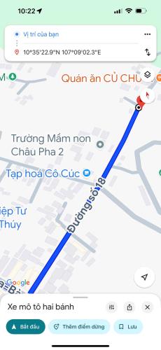 SỞ HỮU LÔ ĐẤT DT 5.145,3M2, THỔ CƯ 100M2, GIÁ TỐT NHẤT XÃ CHÂU PHA, PHÚ MỸ