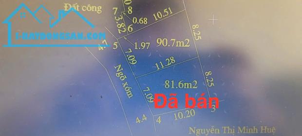 CC cần bán lô đất 90m tại thủy xuân tiên chương mỹ hà nội