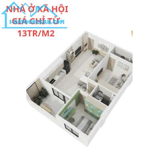Bán loại bđs tại Quốc lộ 18, Việt Hùng, Quế Võ, Bắc Ninh, 13 triệu / m2, 55m2 - 2