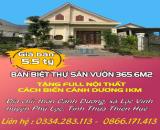 BÁN BIỆT THỰ SÂN VƯỜN 365.6M2 TẶNG FULL NỘI THẤT CÁCH BIỂN CẢNH DƯƠNG 1KM
