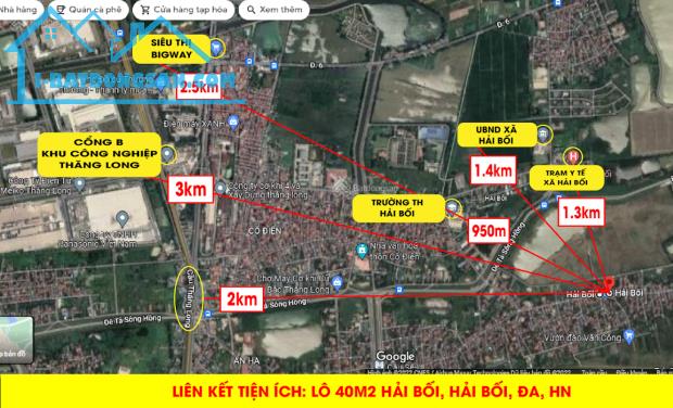 CHO RA ĐI GẤP 40M ĐƯỜNG TRỤC CHÍNH HẢI BỐI KINH DOANH ĐỈNH - 1