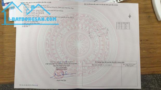 CHÍNH CHỦ CẦN BÁN LÔ ĐẤT VỊ TRÍ ĐẮC ĐỊA LK22-10 BẮC ĐẦM VẠC, VĨNH YÊN - 1