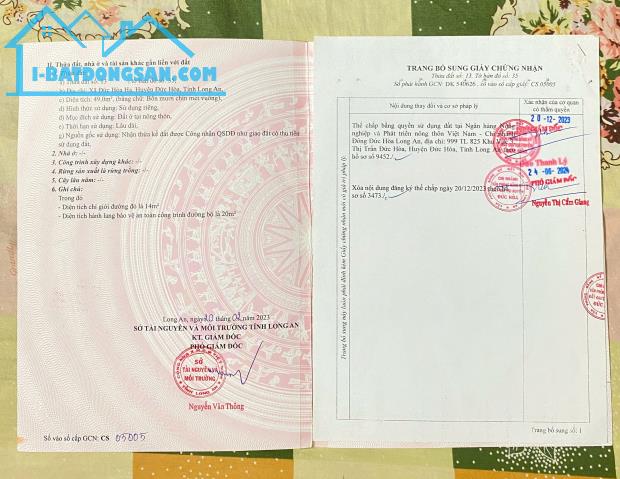 Chủ Gửi Bán Căn Nhà ở Đức Hòa Hạ ,Đức Hòa, Long An Gía 1ty250tr SHR