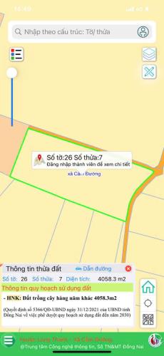 CHÍNH CHỦ CẦN BÁN  2 LÔ ĐẤT CÓ VỊ TRÍ ĐẸP GẦN SÂN BAY LONG THÀNH TẠI XÃ CẨM ĐƯỜNG - H. - 2