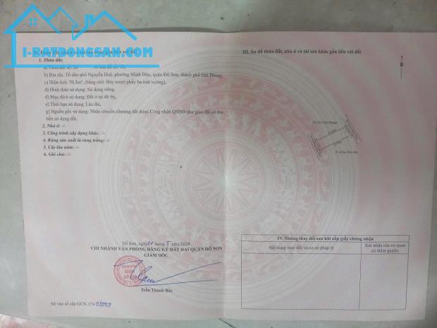 ❌❌❌LÔ ĐẤT MẶT ĐƯỜNG TDP NGUYỄN HUỆ, MINH ĐỨC, ĐỒ SƠN.