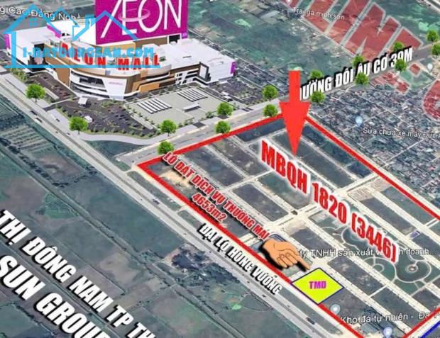 Lô ngoại giao MB1820 - Quảng Thành đối diện Aeon Thanh Hoá - Tiềm năng sinh lời cao