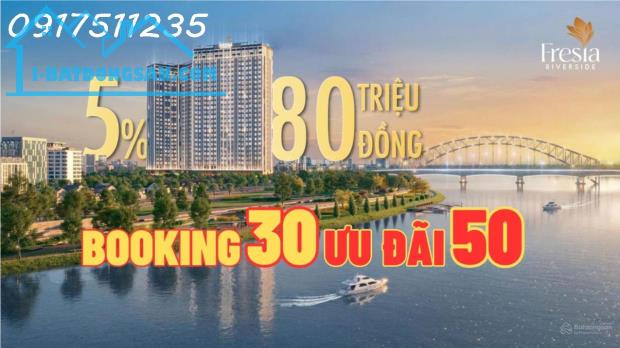 Fresia Riverside giữ chổ 30 triệu nhận ưu đãi 50 triệu(còn 3 suất), 2 phòng ngủ có nội