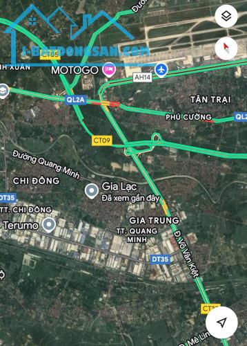 Hơn 3tỷ lô góc Tổ3 Quang Minh Mê Linh ngay bìa làng gần Dự Án Nhà Ở Ven Sông Eco Riverside