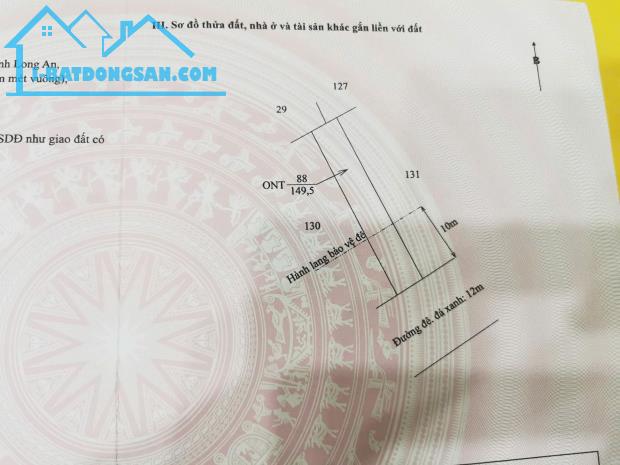 Chính chủ cần bán gấp 2 nền đất thổ 100%. Tại Châu Thành, Tỉnh Long An. - 1