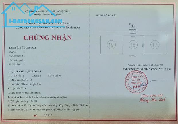 Đất nghĩa trang, đất công viên vĩnh hằng công viên nghĩa trang Thiên Bình An, Sông Công, - 4