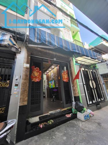 CHỦ GẤP BÁN – HẠ CÒN 7,1 TỶ NHÀ ĐẸP 5 TẦNG BTCT –  38M2 -  HẺM XE HƠI THÔNG - SÁT MẶT