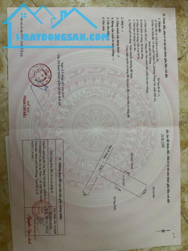Lô đất siêu đẹp tại 278 Thành Tô Tràng Cát gần công viên.