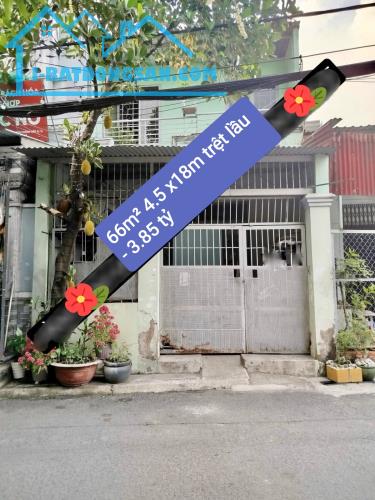 Nhà bán 66m2 trệt lầu 4.5x 18m - 2PN mặt tiền TCH 35 Quận 12 giá rẻ 3.85 tỷ