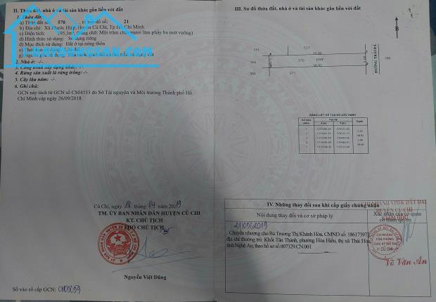 Chính chủ bán đất diện tích 196m2 cách quốc lộ 22 tầm 30m, xã Phước Hiệp, Củ Chi - 3