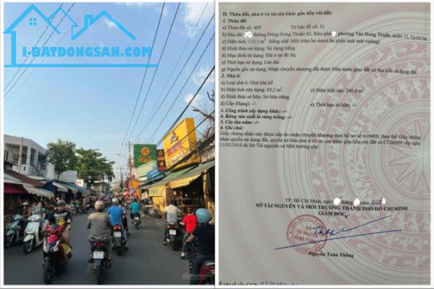 ⭐️Chính chủ bán nhà mặt tiền đường LG 20m Đông Hưng Thuận 2, Q.12, HCM, 0901875787 - 1