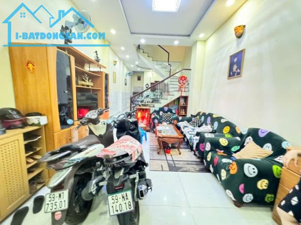 NHÀ ĐẸP 4 TẦNG Đ. HỒ VĂN LONG NGAY GÒ MÂY - HẺM XE TẢI THÔNG - 57M2 (4x14.3). CHỈ HƠN 5 TỶ