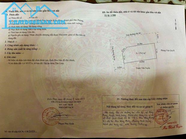 Bán đất Chung cư Tắc Giang - Kiến Thụy - Hải Phòng