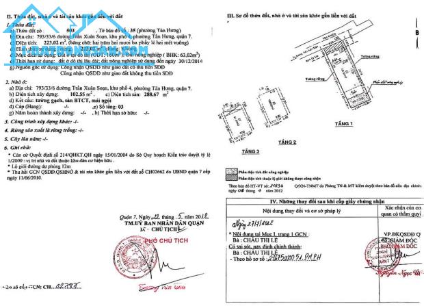 Biệt thự Kiều Đàm, 793/33/6 Quận 7 + 225m2, ngang 9 x 25m chủ gấp bán, giá rẻ - 1