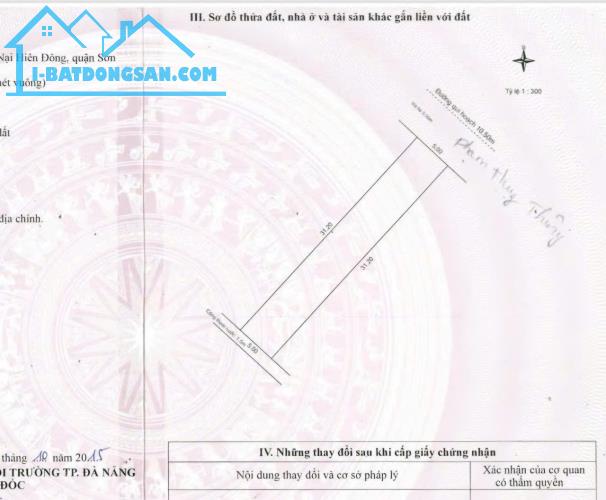 Chính chủ bán lô đất rộng 156m mặt tiền đường 10m5 Phạm Huy Thông , Quận Sơn Trà , Đà Nẵng - 2