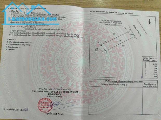 Cần Bán Đất Gần Sông đường Võ Thị Tám P. Bửu Long, Biên Hoà 8tỷ - 1