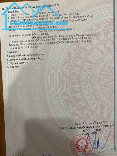 Bán lô đất đường xe hơi Nguyễn Trung Trực, An Hoà, Biên Hoà 1,69tỷ - 1