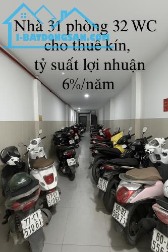NƠ TRANG LONG - CHDV 150m2 GỒM 31 PHÒNG CHO THUÊ KÍN - DÒNG TIỀN 1.3 TỶ/NĂM - GIÁ 22T