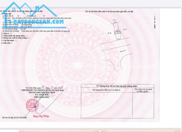 BÁN ĐẤT ĐẸP GIÁ TỐT - VỊ TRÍ ĐẸP TẠI THỦ DẦU MỘT, TỈNH BÌNH DƯƠNG