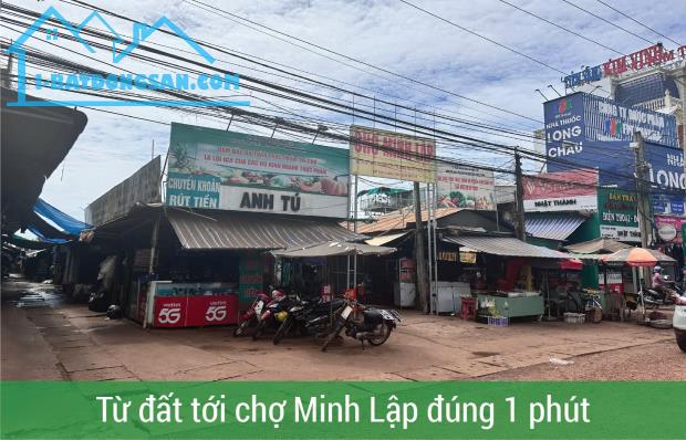 BÁN 3 SỔ 21X68=1.700M2 ĐẤT THỔ CƯ NGAY CHỢ THỊ XÃ, KHU CÔNG NGHIỆP, TTTM CHƠN THÀNH 486TR - 4