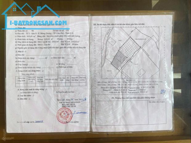 Bán đất tại Mông Dương, Cẩm Phả, Quảng Ninh, 2 triệu/m2, 610 m2, hàng hiếm đẹp - 2