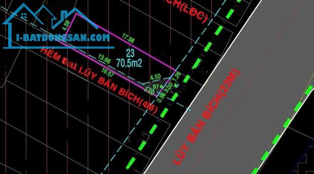 NHÀ C4 LÔ GÓC, VỈA HÈ 4M - LUỸ BÁN BÍCH – GẦN THẠCH LAM, 83 M2, NGANG 5M CHỈ 17,9 TỶ. - 1