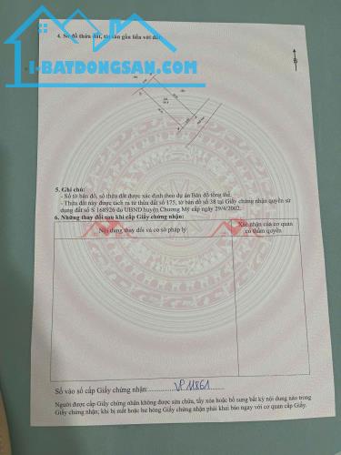 CHÍNH CHỦ BÁN LÔ ĐẤT 100,8M TAỊ TÂN TIẾN-CHƯƠNG MỸ-HÀ NỘI - 4