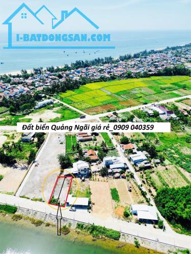 Bán 238m2 View Trực Diện Sông Vệ Đức Lợi Mộ Đức, 100m2 thổ cư giá 1.5 tỷ