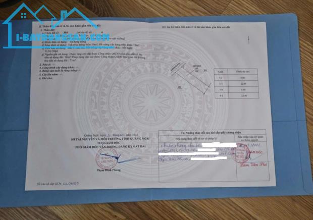 Bán 238m2 View Trực Diện Sông Vệ Đức Lợi Mộ Đức, 100m2 thổ cư giá 1.5 tỷ - 1