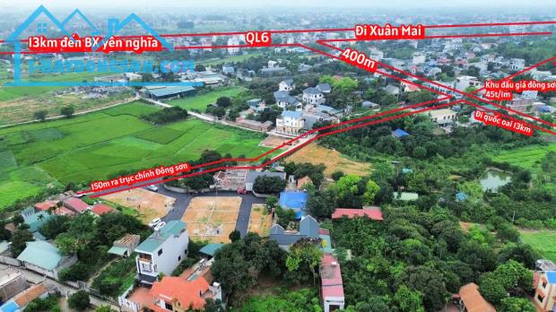 82m full thổ cư Đông Sơn - đường apphan 6m - 200m ra trục liên huyện - 2,x tỷ - 3