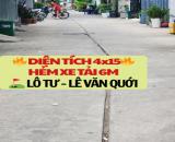 HẺM XE HƠI NGAY LÔ TƯ - LÊ VĂN QUỚI - 60M2 GIÁ CHỈ 3.800 - ĐANG CHO THUÊ CÓ SẴN DÒNG TIỀN
