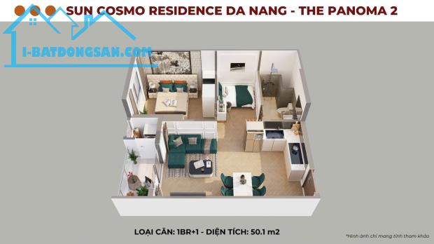 Căn 1PN+ toà P2 tầng cao view trực diện sông| Giá 4 tỷ 350| Bàn giao tháng 6.2025 - 3