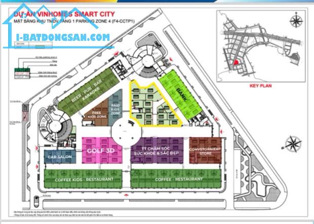 CHÍNH CHỦ CẦN BÁN MẶT BẰNG KINH DOANH Khu Trung Tâm Thương Mại Parking Zone 4 Vinhomes - 3