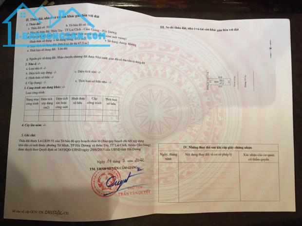 ĐẤT ĐẸP - GIÁ TỐT - Bán GẤP 4 Lô Đất Tiềm Năng tại Cẩm Giàng - Hải Dương - 2