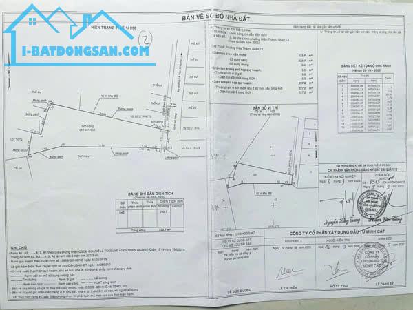 Bán Đất Hẻm 551 Lê Văn Khương, P.Hiệp Thành Q12