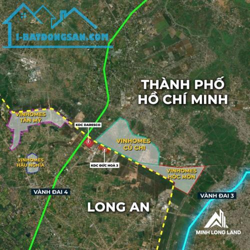 Nền đất 158m2 Đối diện VinGroup - Sát trường Học THPT Hậu Nghĩa - đủ thổ - sổ riêng - 3