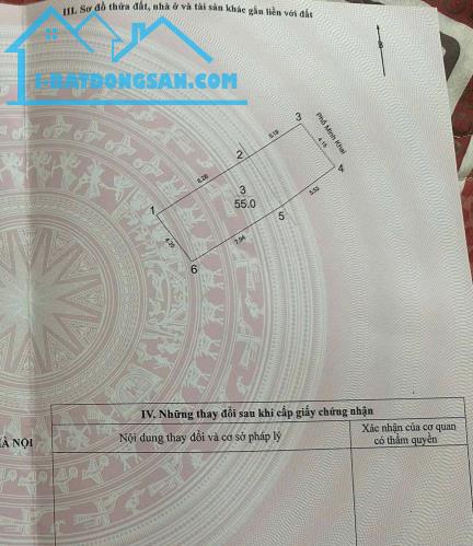 Mặt phố Minh Khai, Vỉa hè Kinh doanh, Diện tích 55m2, 4 tầng, mặt tiền 4.2m. Giá 22 tỷ.