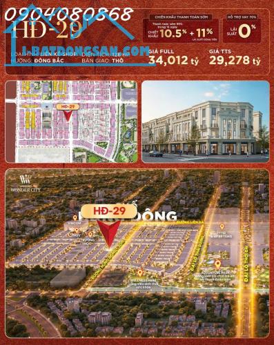 HĐ-29 – BIỆT THỰ KINH DOANH ĐẮC ĐỊA NGAY TRỤC ĐẠI LỘ HỪNG ĐÔNG – VINHOMES ĐAN PHƯỢNG